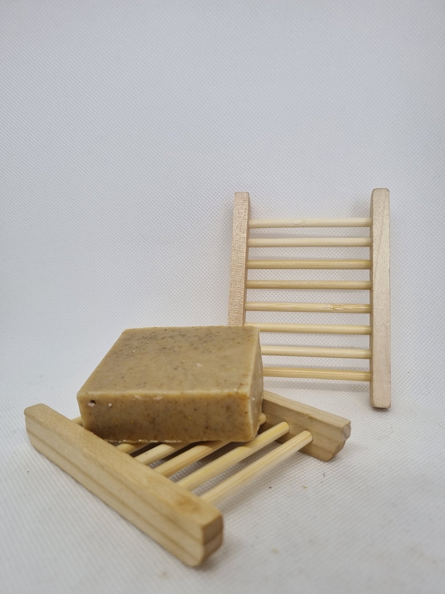 Natural wooden soap dish