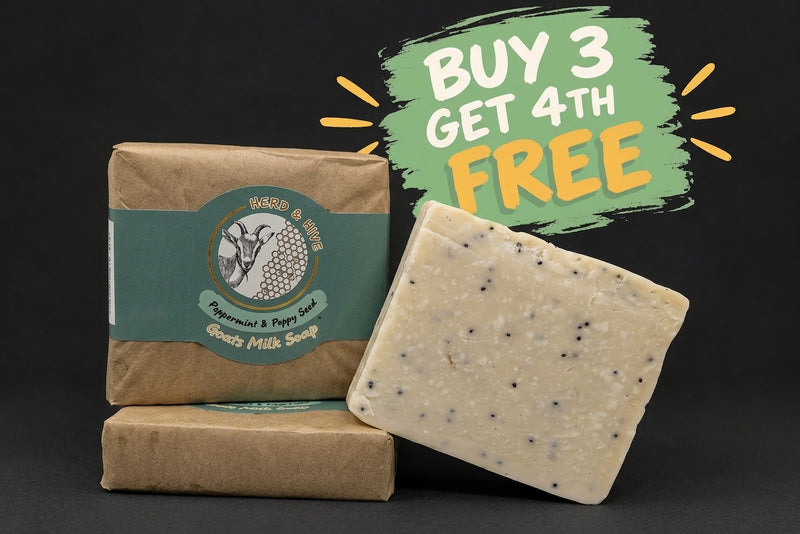 Peppermint & Poppyseed Goats Milk Soap