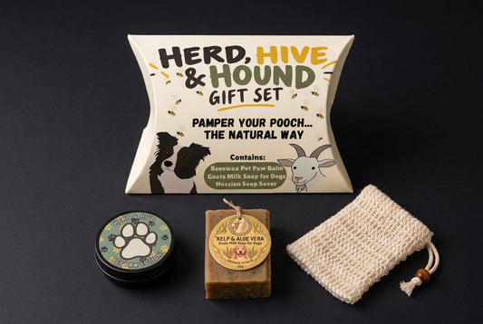 Herd, Hive & Hound Set - Pamper your pooch the natural way.