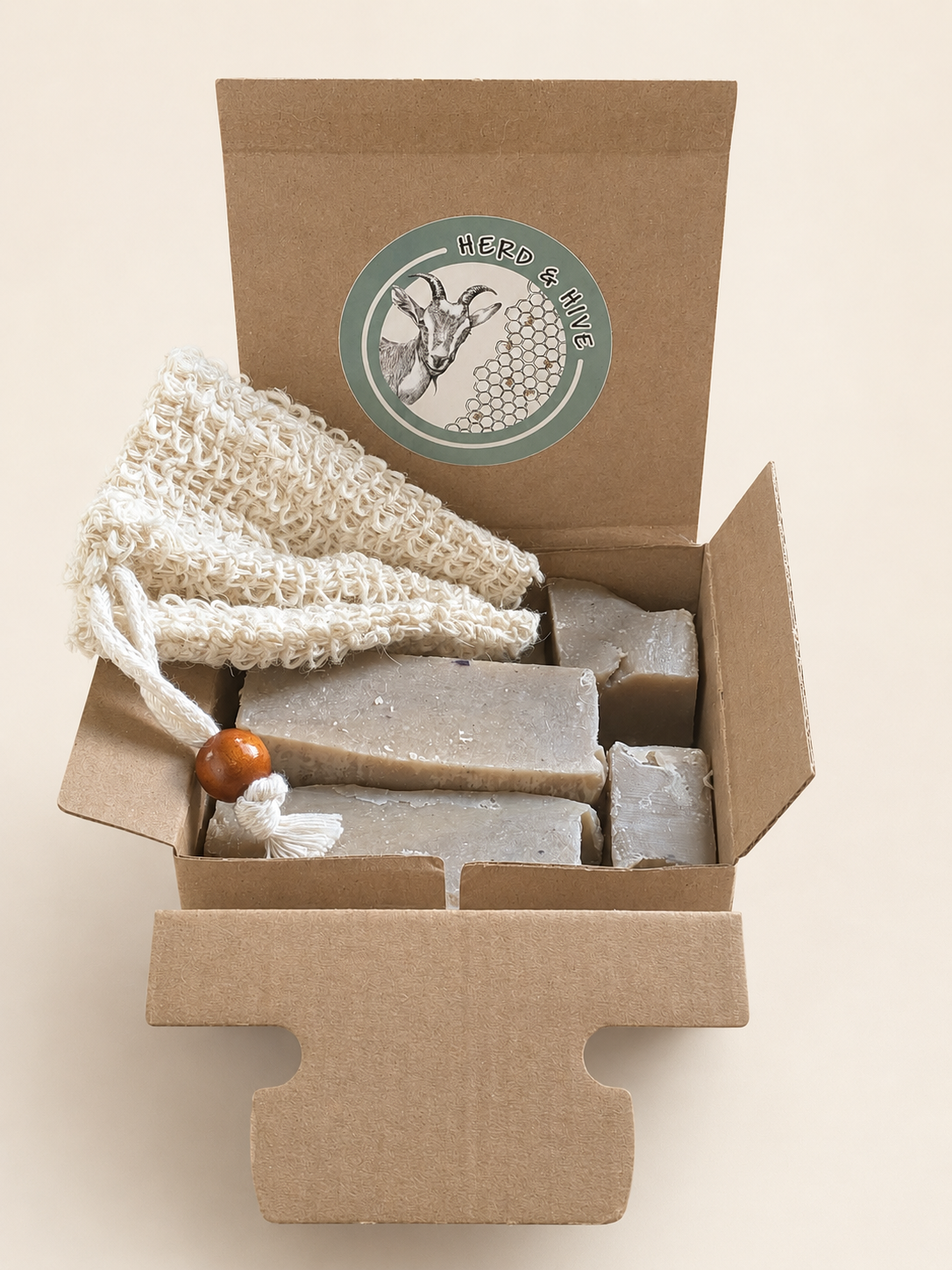 Lavender Wonky Goats milk Soap Box 250g