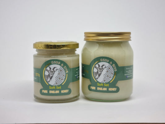 soft set honey real pure raw yorkshire honey beekeeper